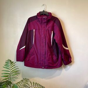 St. John's Bay All Weather Jacket Coat  with removable hood Size L